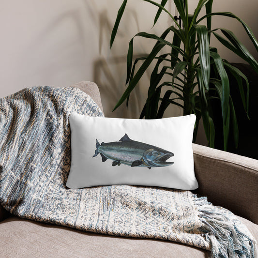 Chinook Salmon Throw Pillow